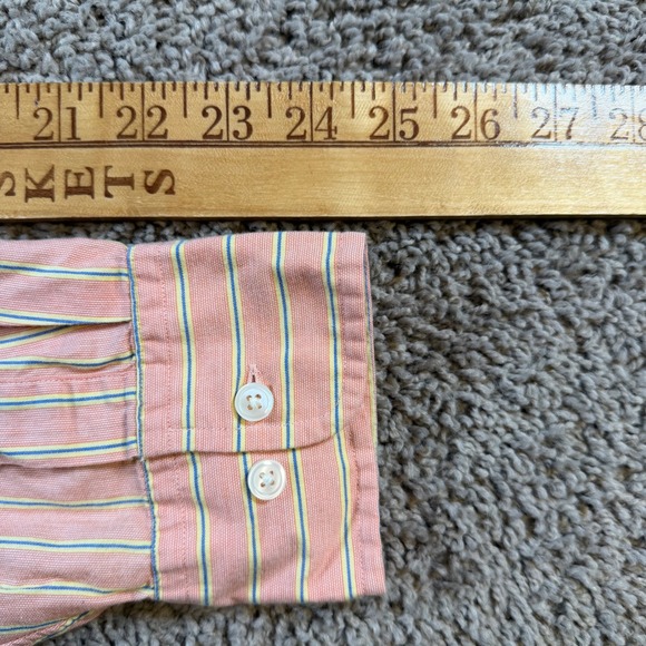 J. Crew Striped Button Down‎ Shirt Large preppy casual office career mens cotton - Picture 9 of 9